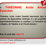 Thréonine Acide Aminé qui fait baisser votre cholestérol