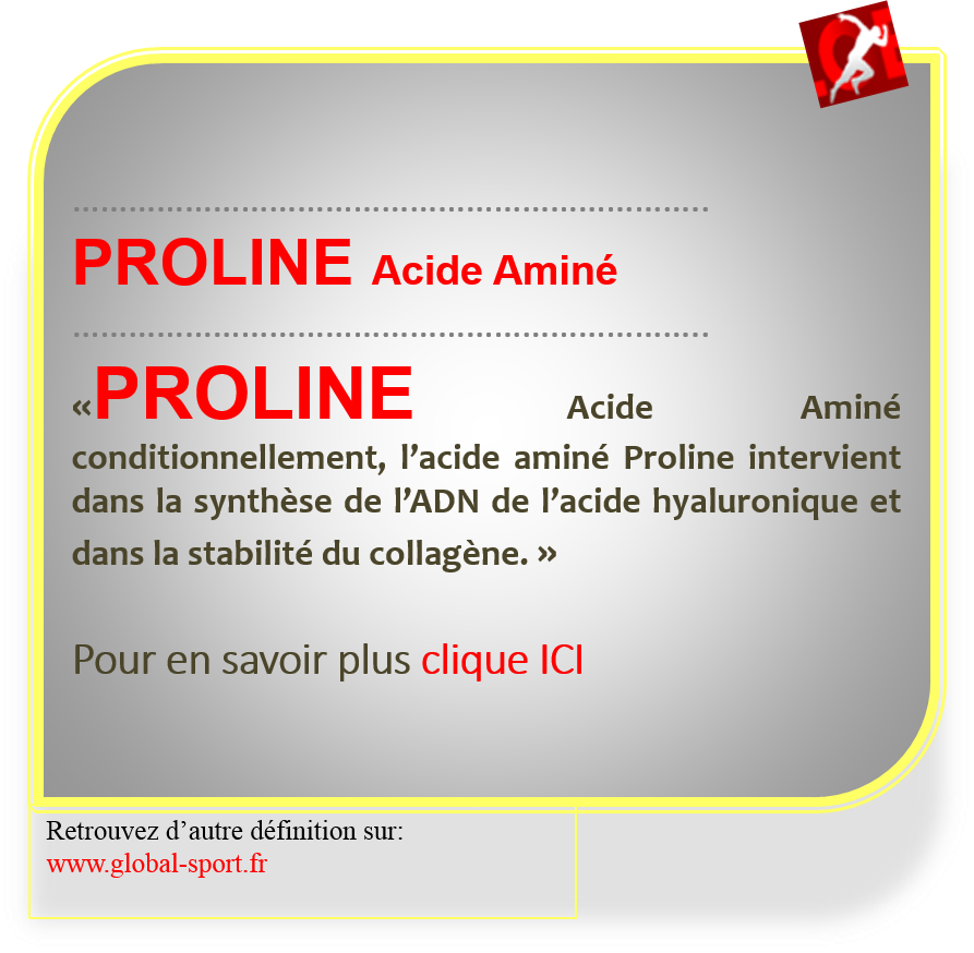 proline-acide-amine non essentiel